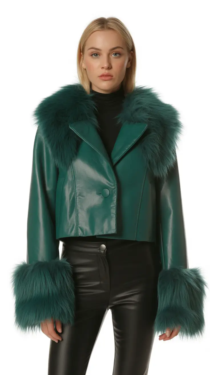 winter outfits cold 2025-2026 Emerald Leather Edge