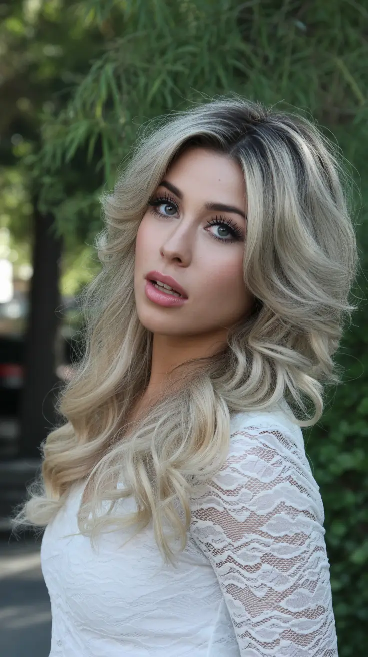 winter trending hair colors 2025-2026 Smoky Platinum Layers