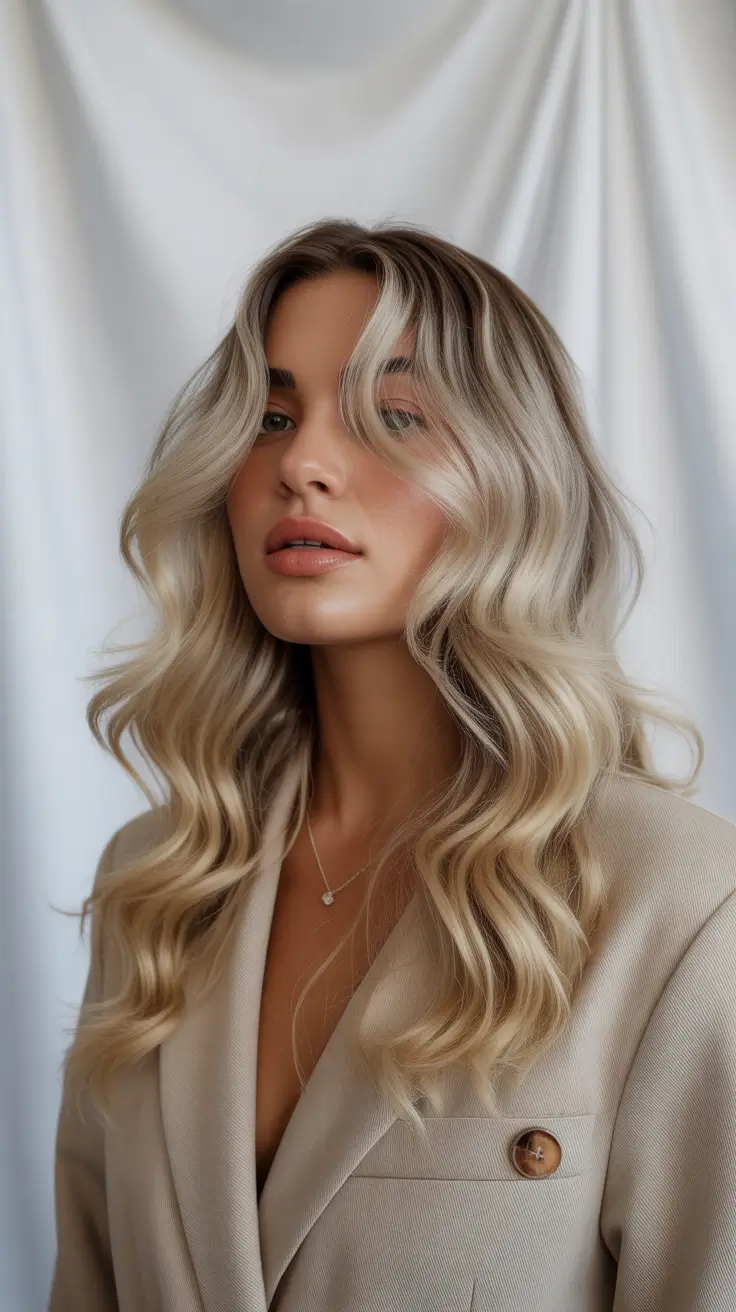 winter trending hair colors 2025-2026 Cool Vanilla Blonde