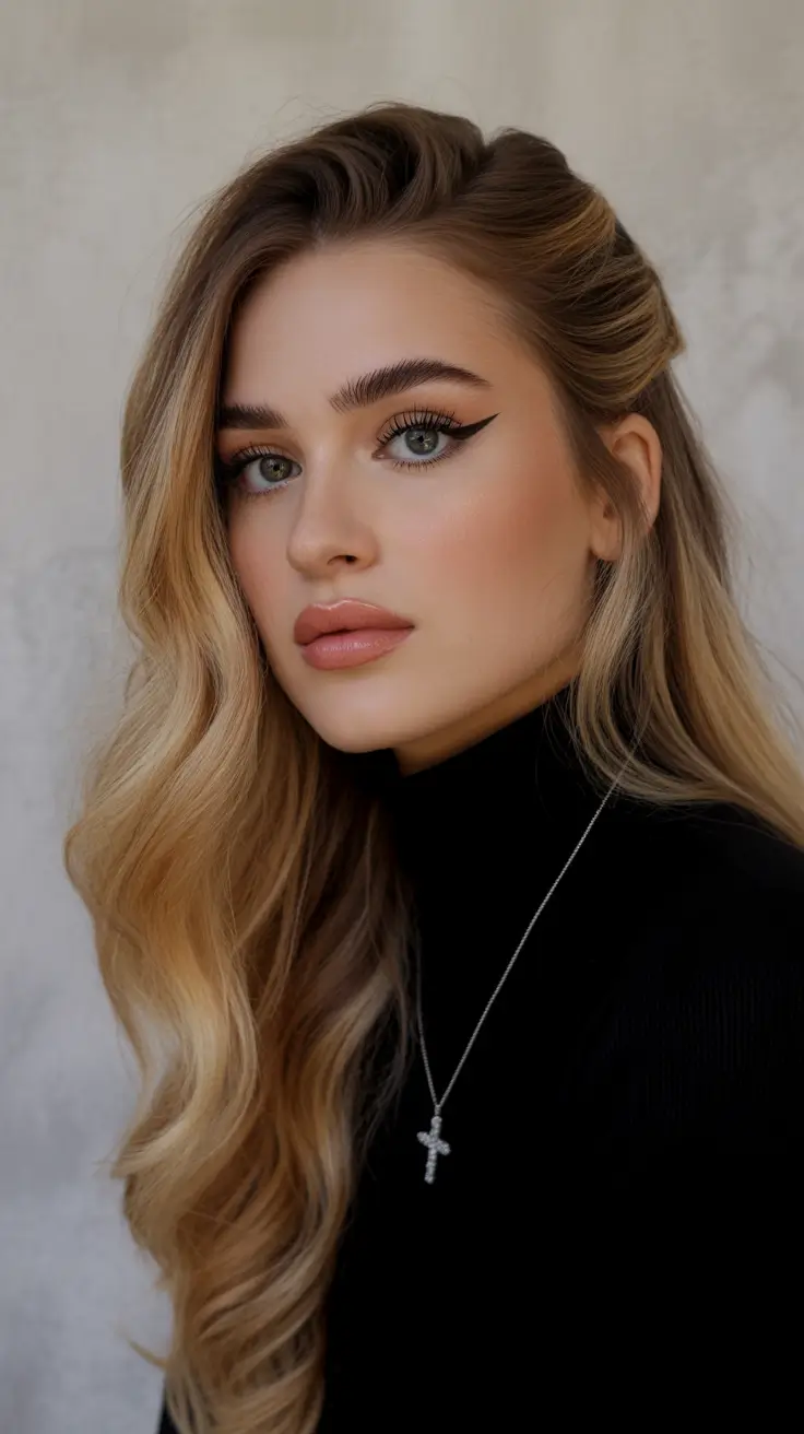 winter trending hair colors 2025-2026 Vanilla Smoke Waves