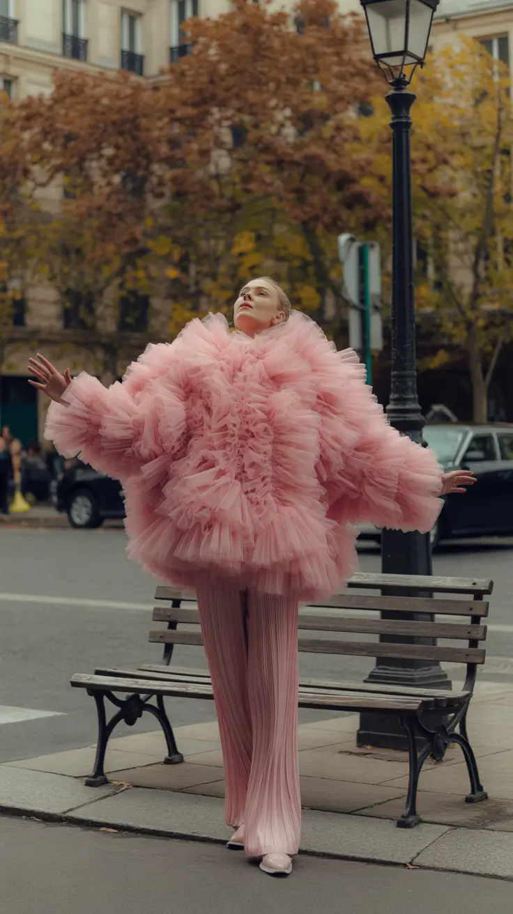 winter birthday outfit 2025-2026 Pink Drama in Motion