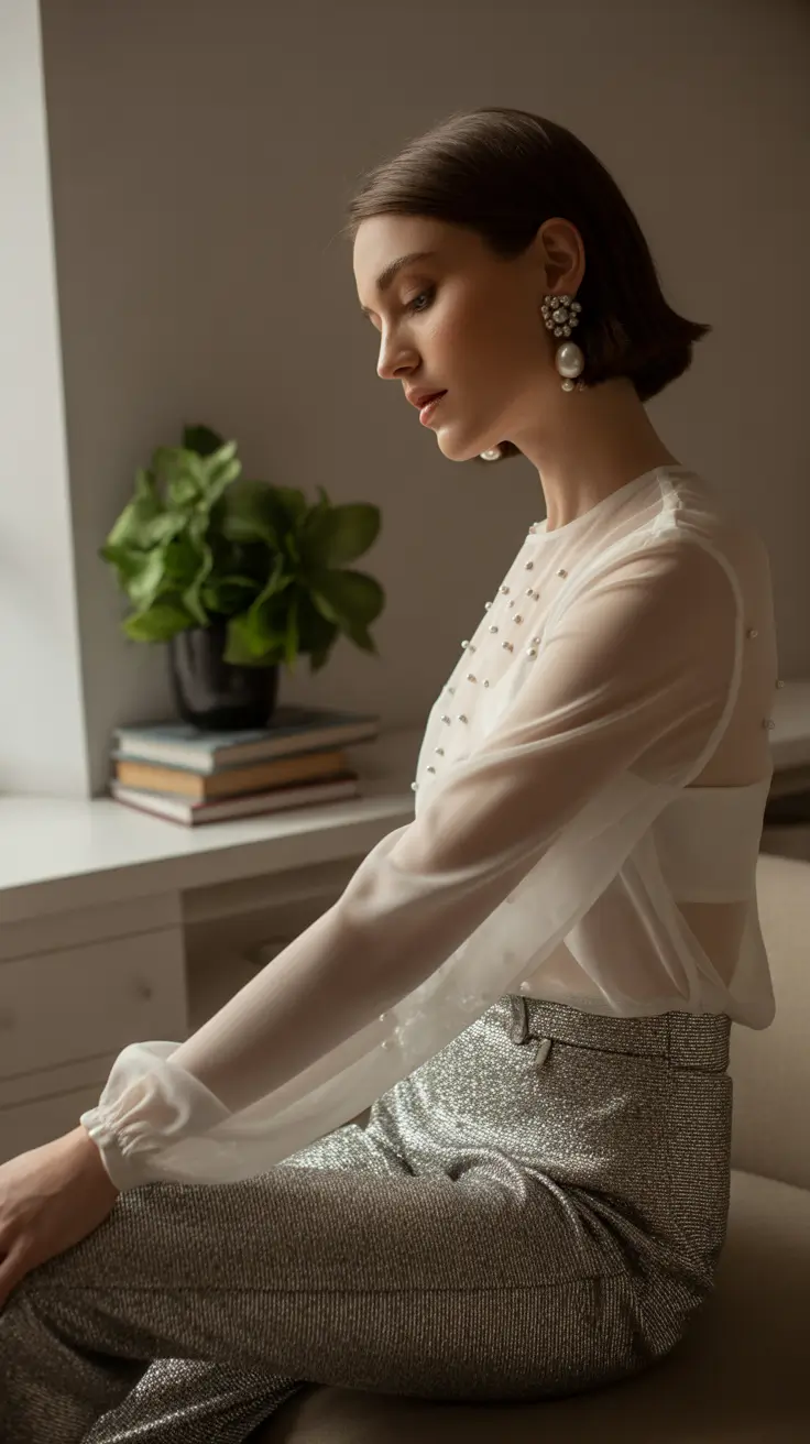 winter birthday outfit 2025-2026 Pearl Twilight Elegance