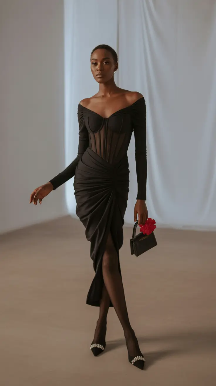 winter birthday outfit 2025-2026 Midnight Silhouette