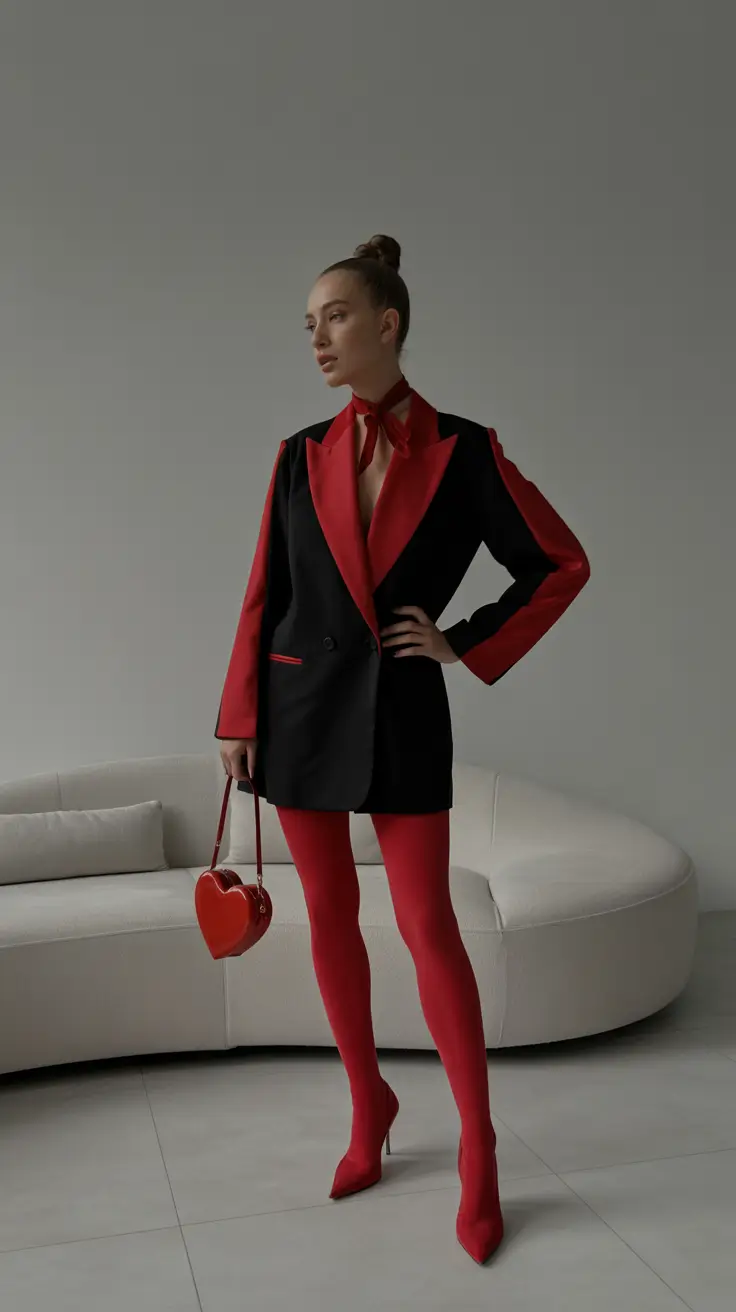 winter birthday outfit 2025-2026 Scarlet Power Play