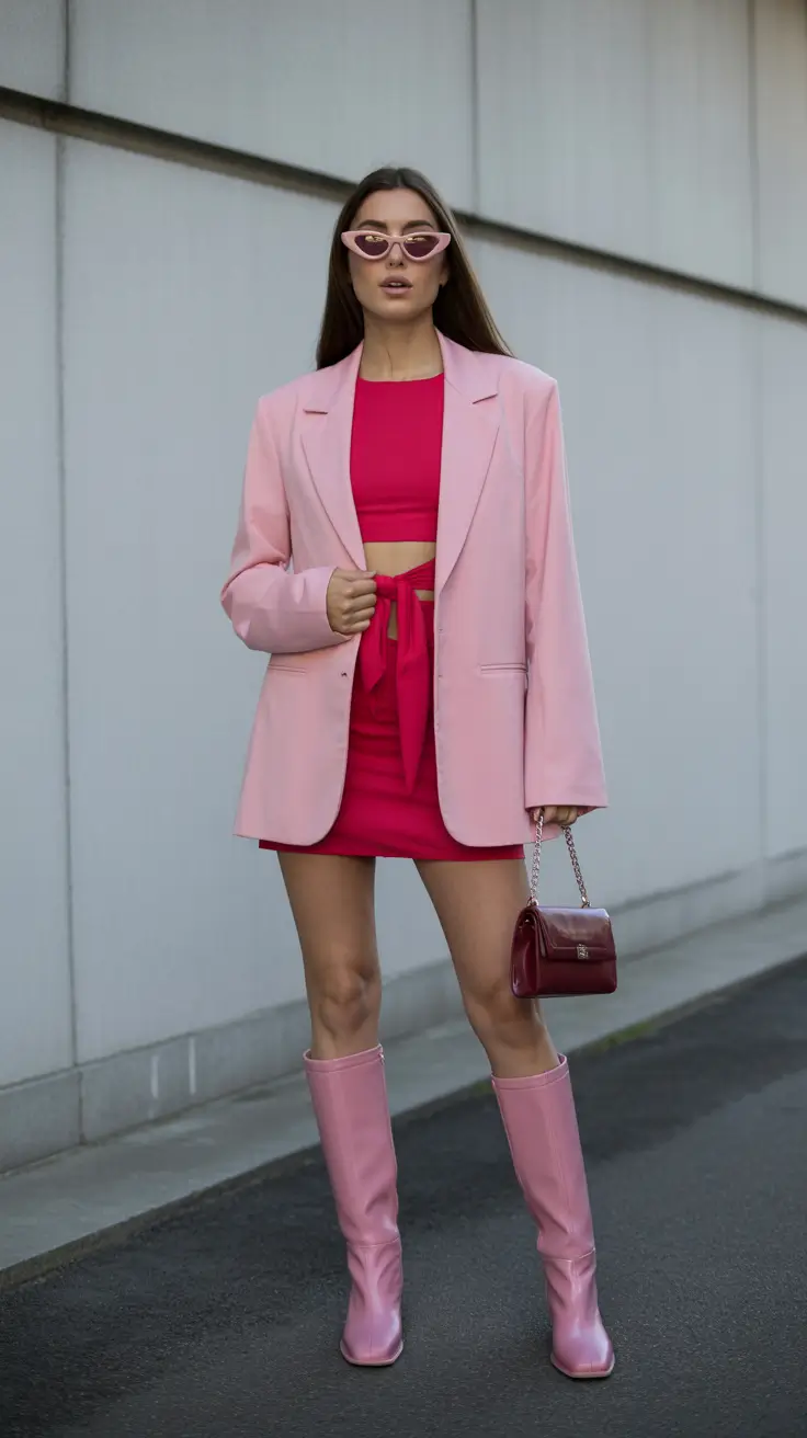 winter fits 2025-2026 Retro Bubblegum Energy