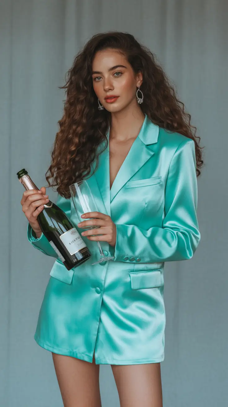 winter fits 2025-2026 Satin Elegance Reimagined