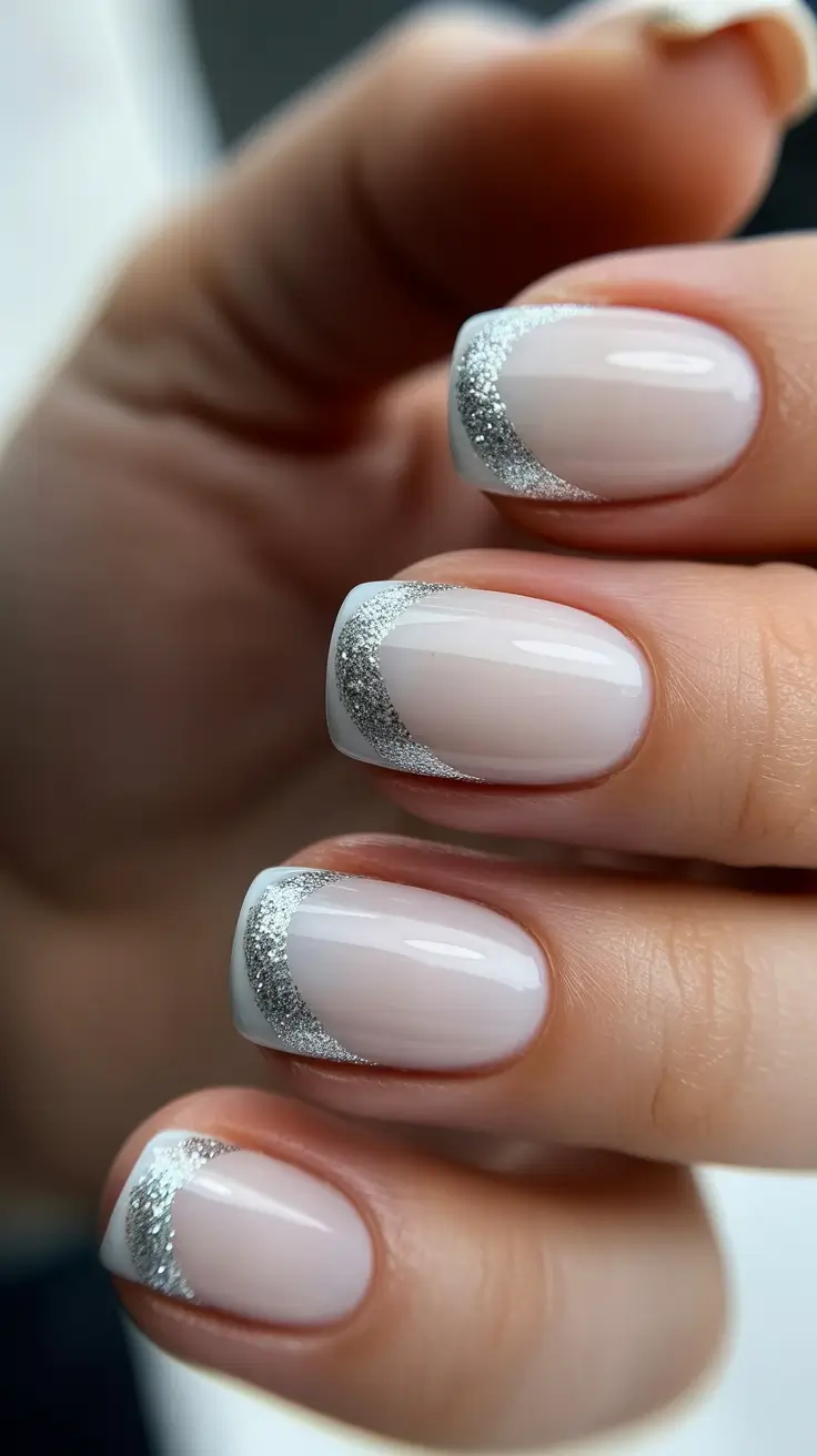 Winter Gel Nails 2025-2026 Frost Line Chic