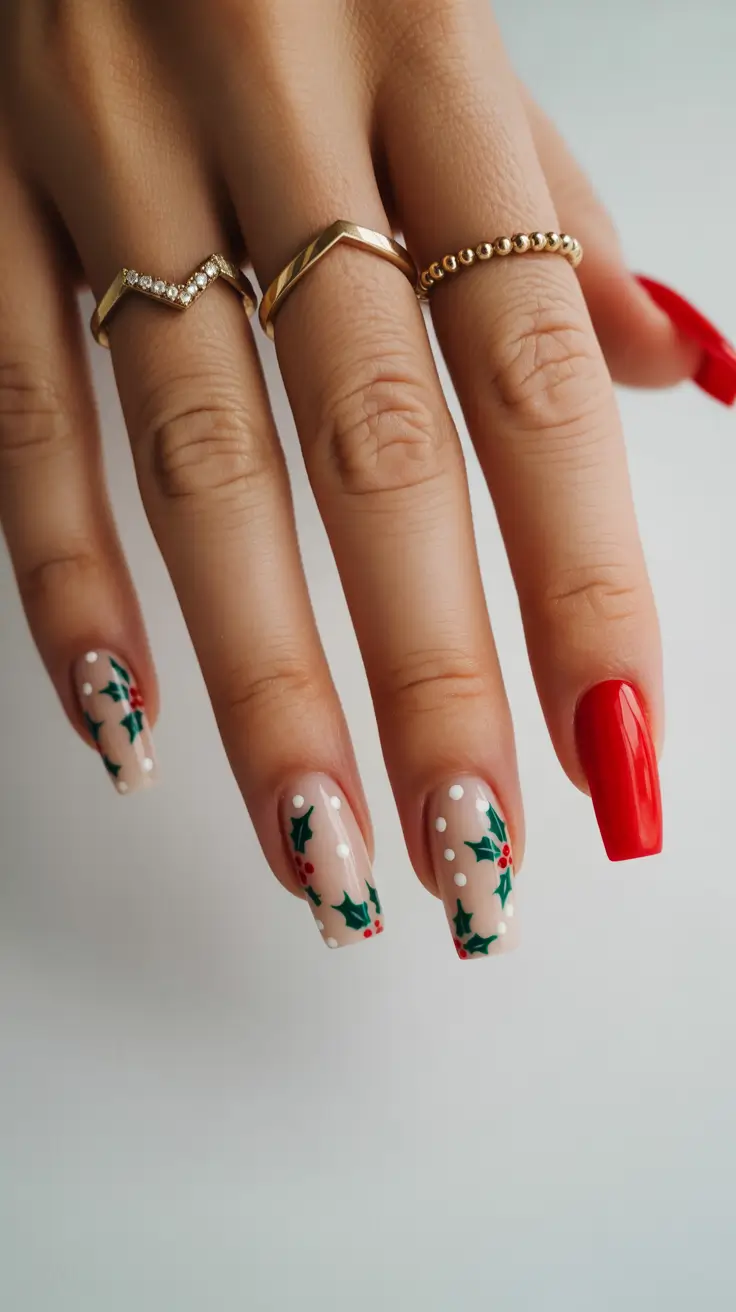 winter-nails-design-and-color-ideas-2025-2026-holly-berries-and-red-elegance