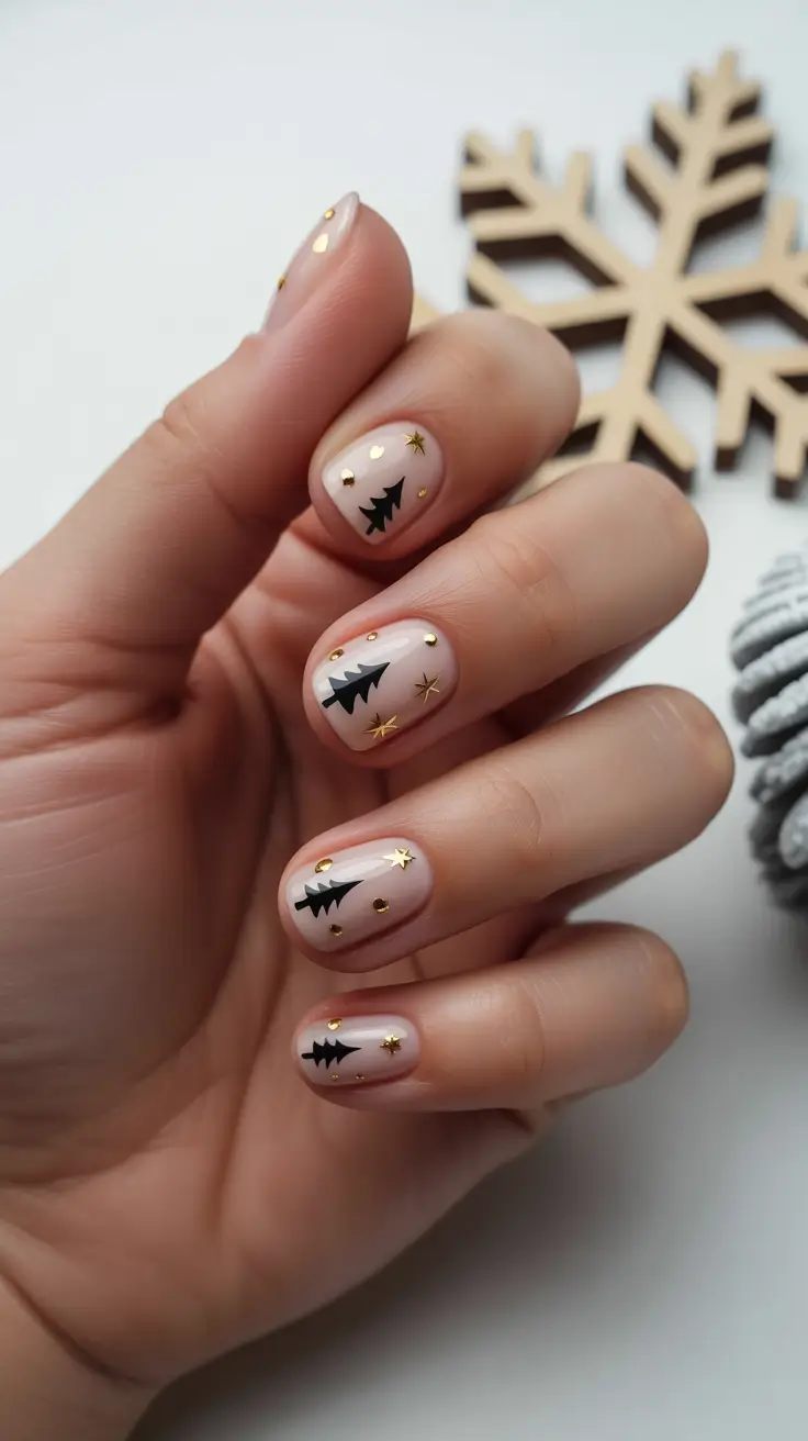 winter-nails-design-and-color-ideas-2025-2026-golden-fir-minimalism