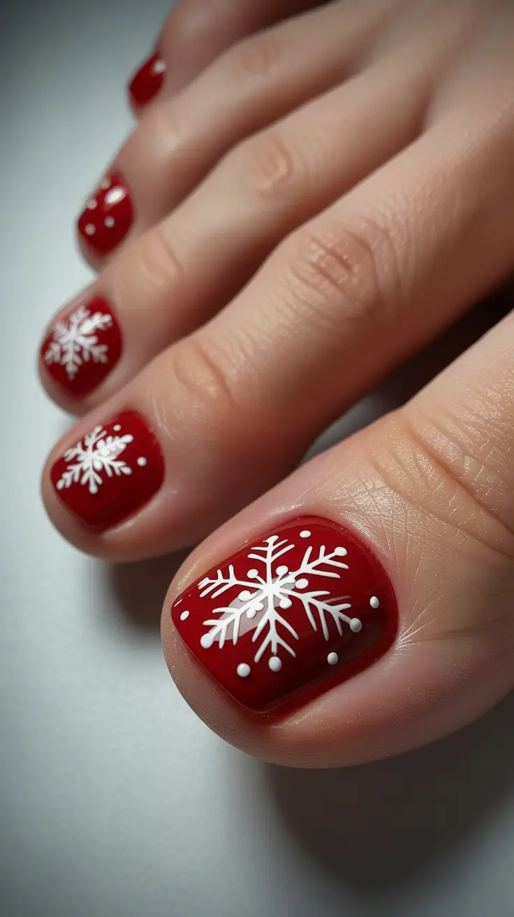 winter-nails-toe-ideas-2025-2026-festive-scarlet-flakes
