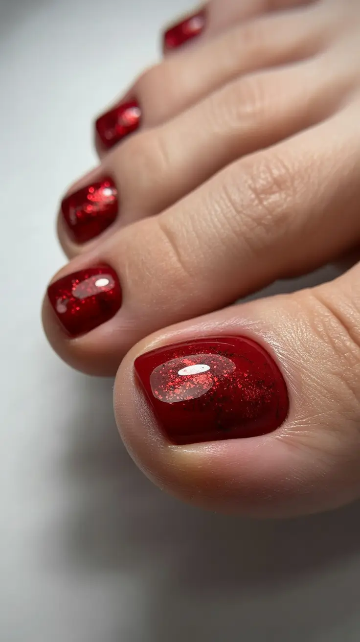 winter-nails-toe-ideas-2025-2026-red-glitter-elegance