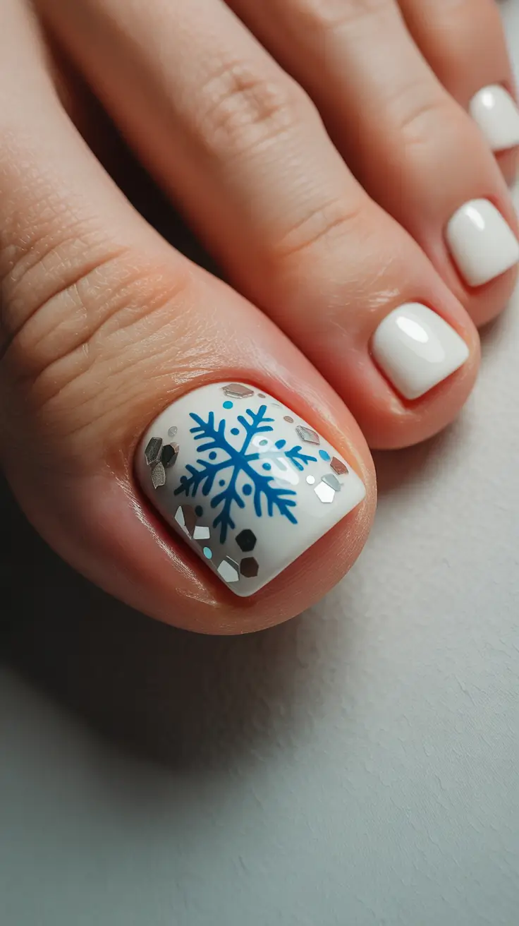winter-nails-toe-ideas-2025-2026-snowflake-spark