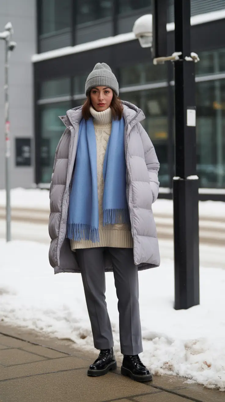 winter outfit inspo 2025-2026 Powder Blue Winter Calm