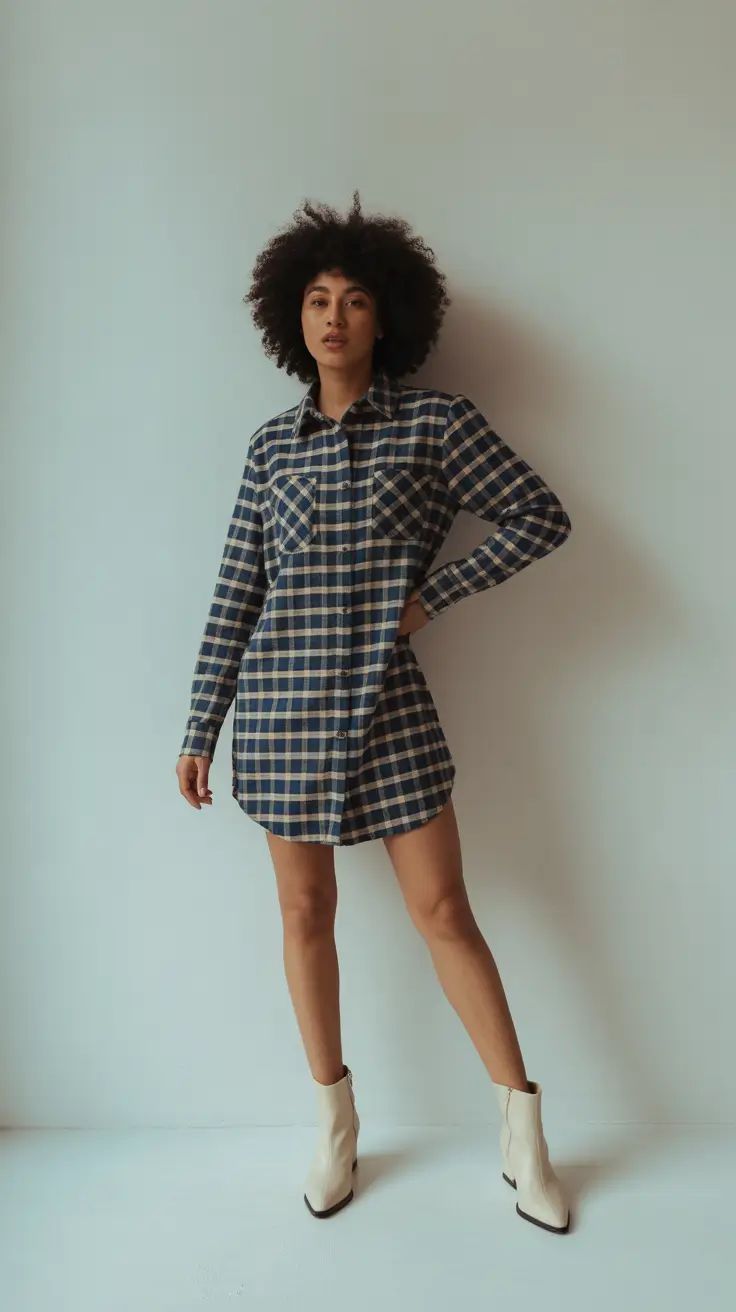 winter outfit inspo 2025-2026 Modern Plaid Chic