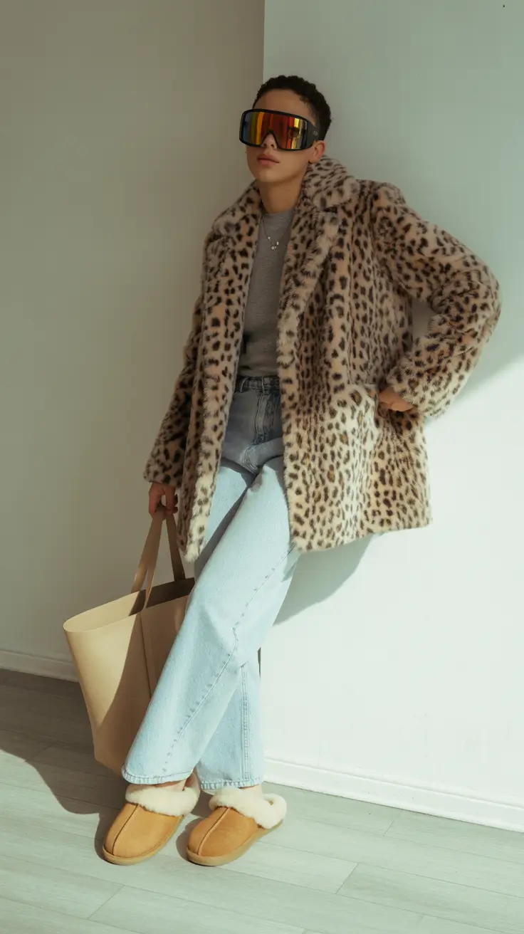 winter outfit inspo 2025-2026 Playful Leopard Statement