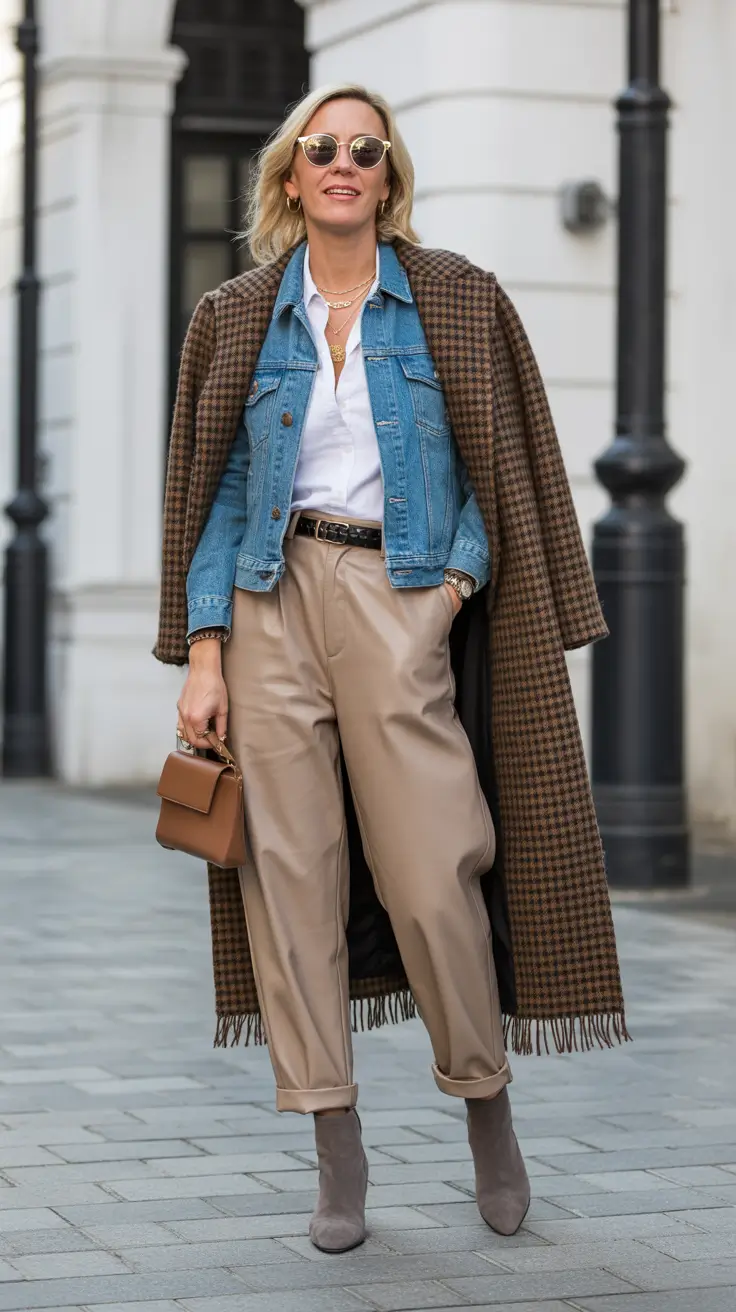 winter outfits over 40 2025-2026 Chic Layers with a Touch of Classic Elegance