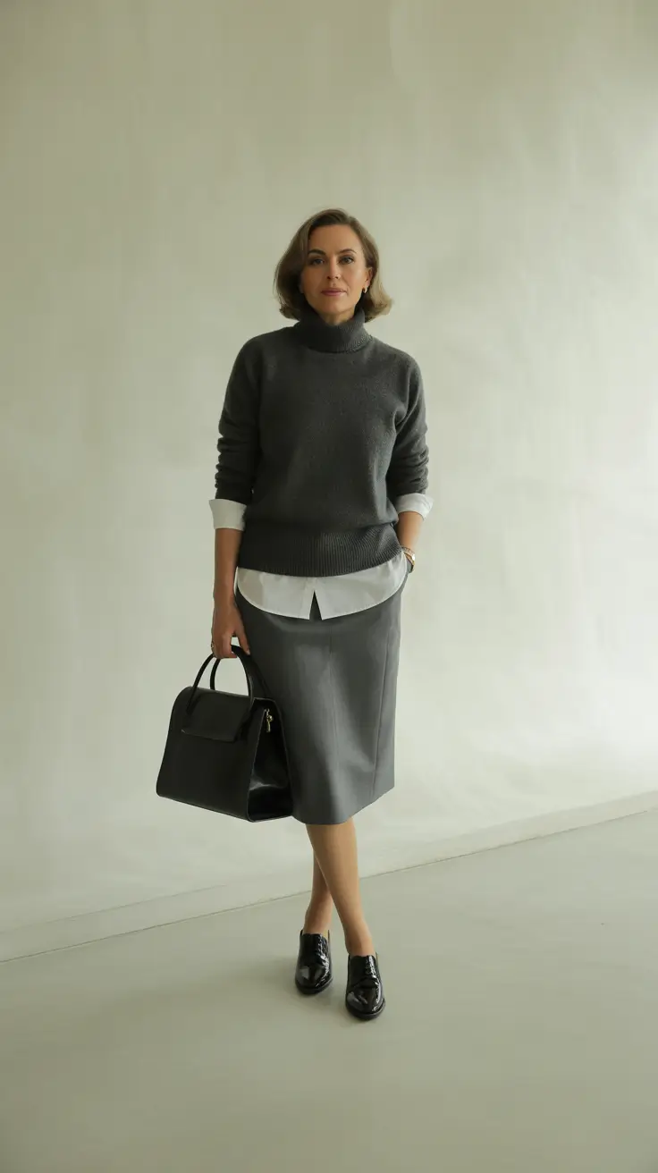 winter outfits over 40 2025-2026 Refined Preppy Mood