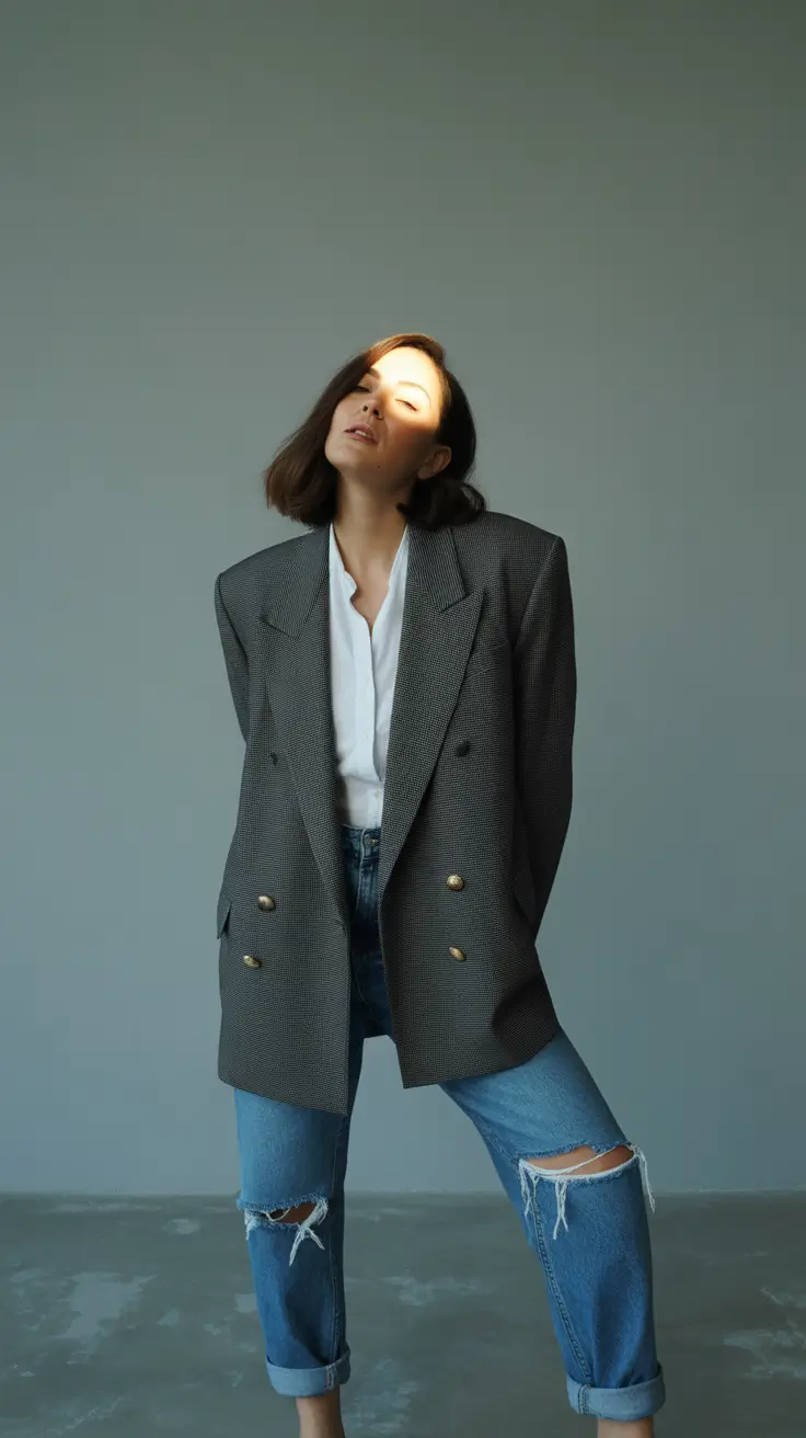 winter outfits over 40 2025-2026 Structured and Modern Boho Twist