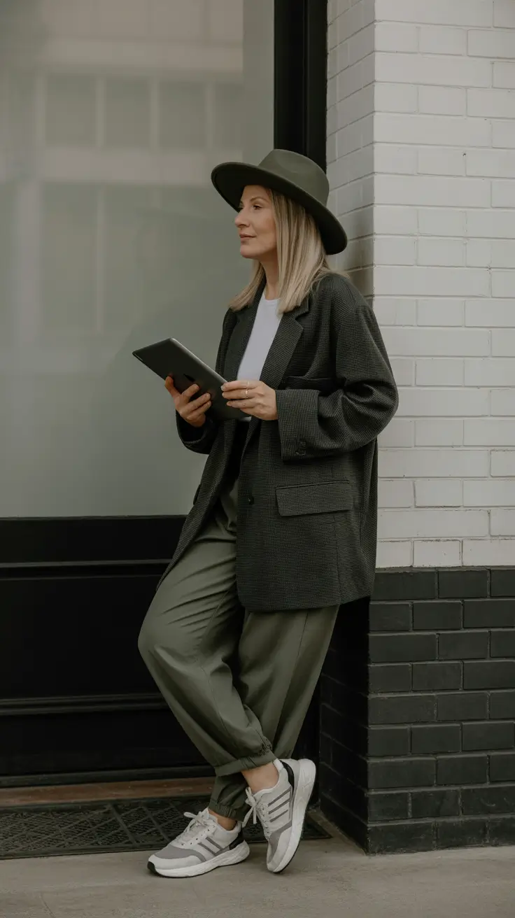 winter outfits over 50 2025-2026 Urban Explorer in Earthy Greens