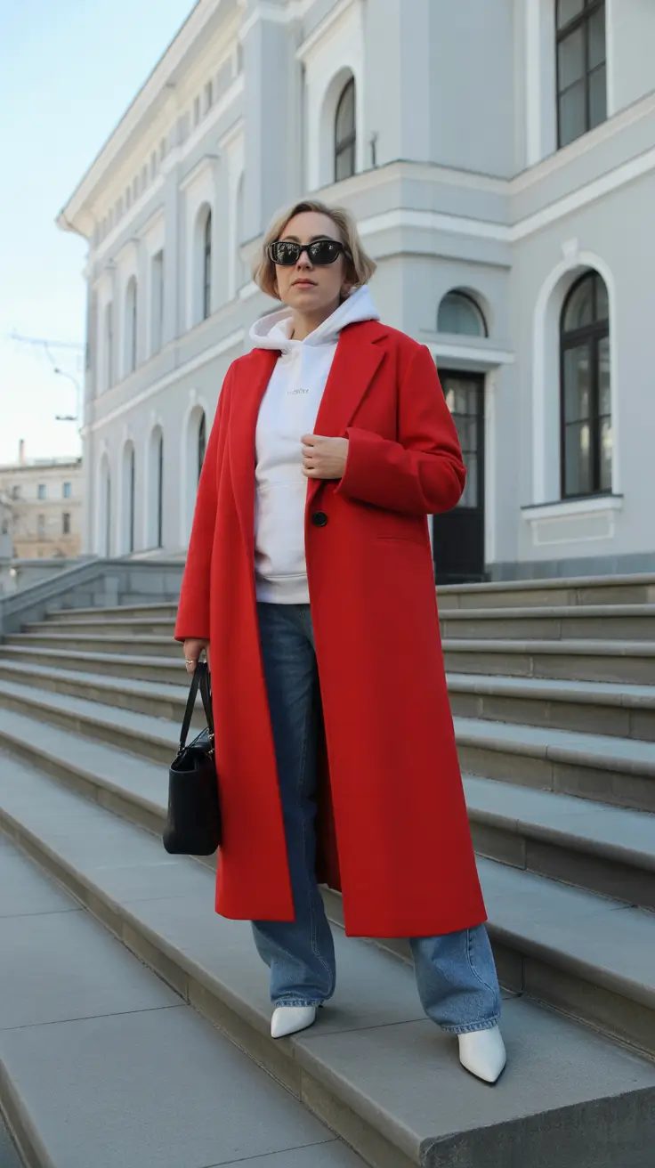 winter outfits over 50 2025-2026 Modern Red with a Sporty Twist