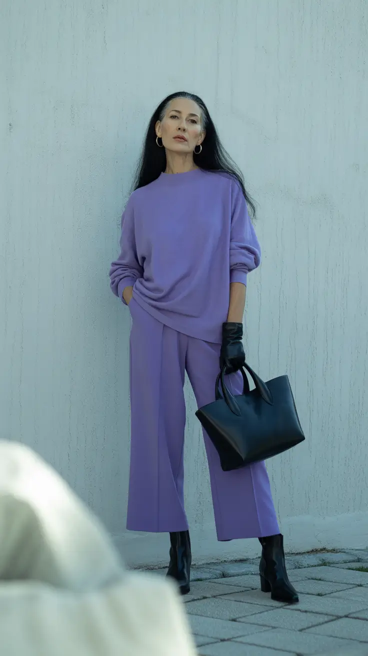 winter outfits over 50 2025-2026 Lavender Light