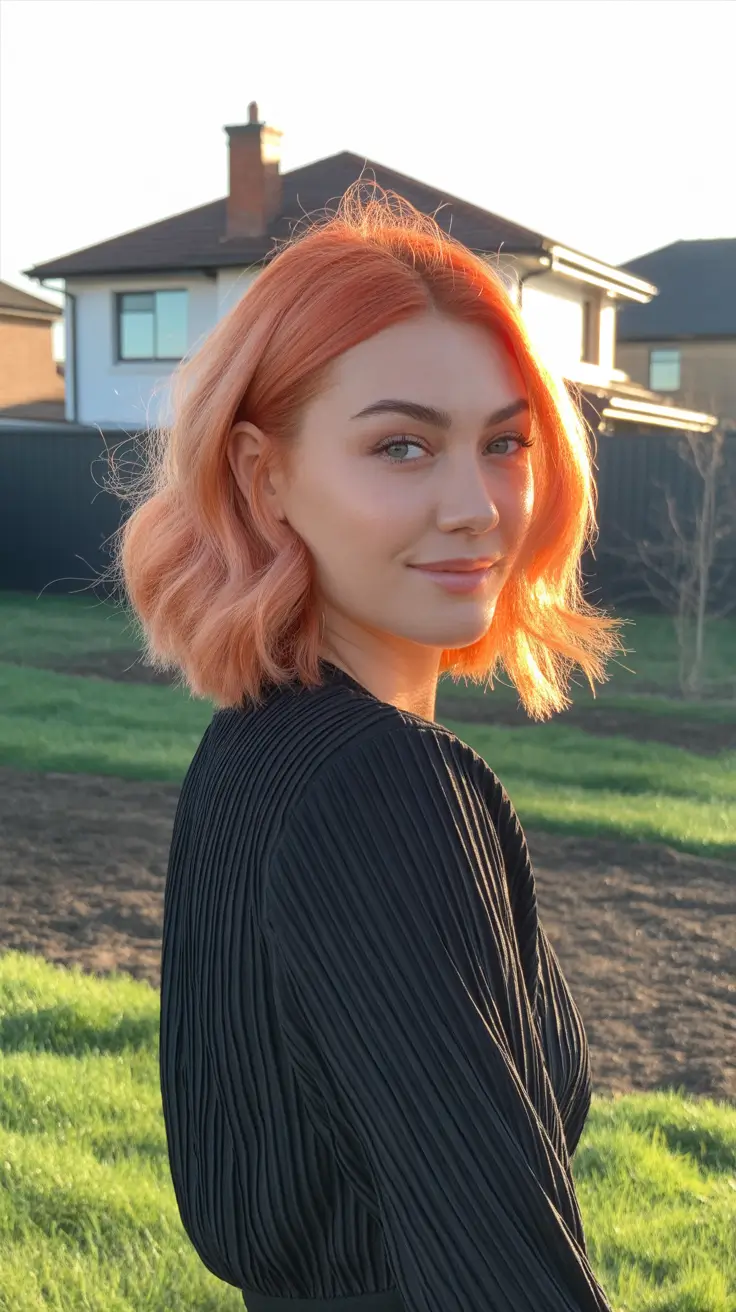 auburn hair color 2026 Soft Copper Glow