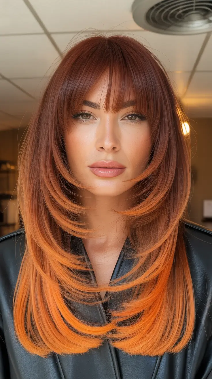 hair color for tan skin 2026 Soft Copper Layers for a Sunlit Glow