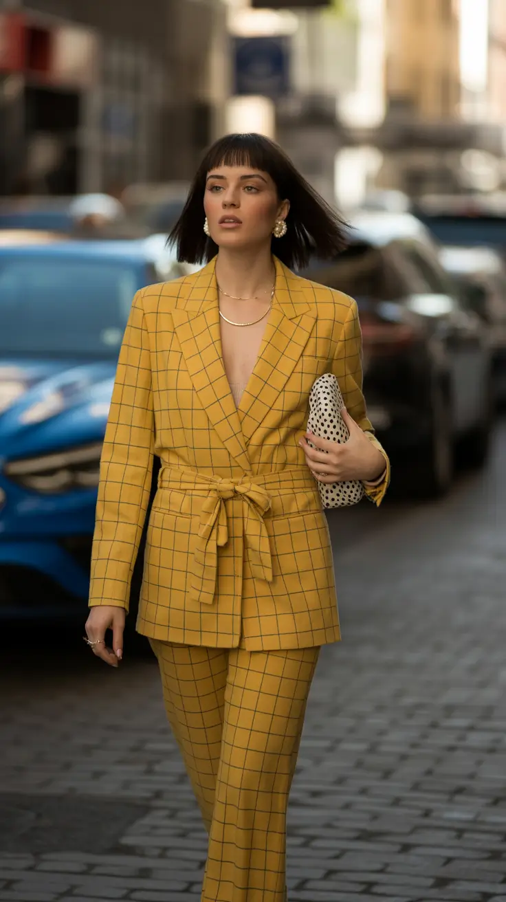 office outfits 2026 Mustard City Glow