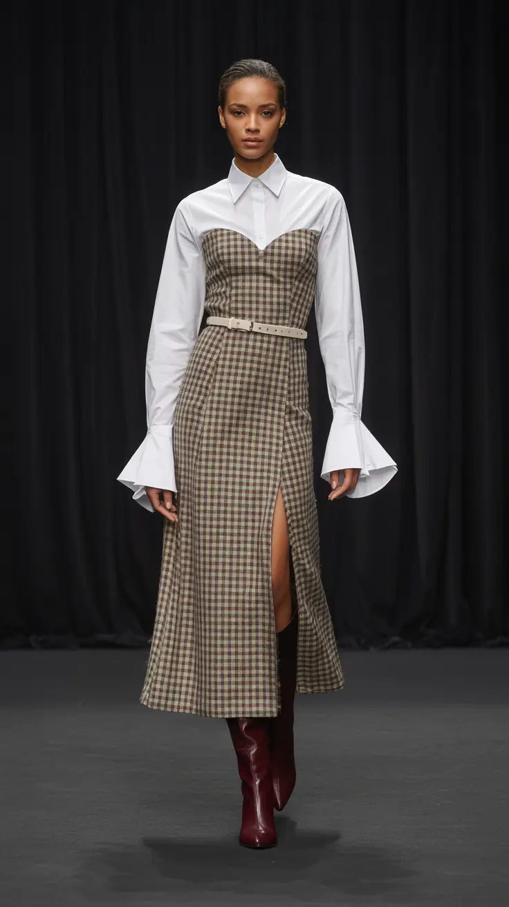 office outfits 2026 Classic Check Revival