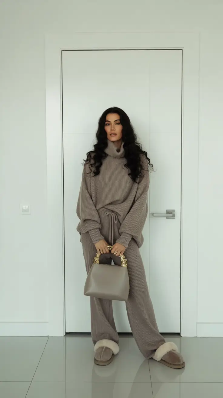 ugg outfits 2026 Soft Lounge Elegance: Cozy Knits and Quiet Confidence