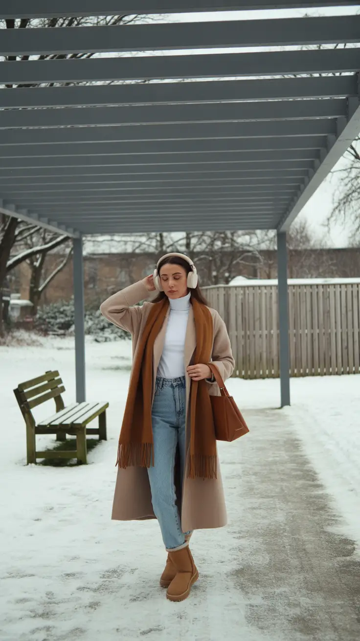 ugg outfits 2026 Winter Ease: Denim Days and Warm Layers