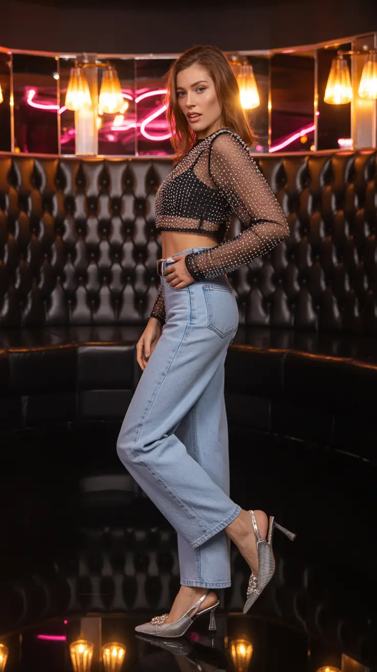 birthday outfits 2026 Edgy Glam in Denim