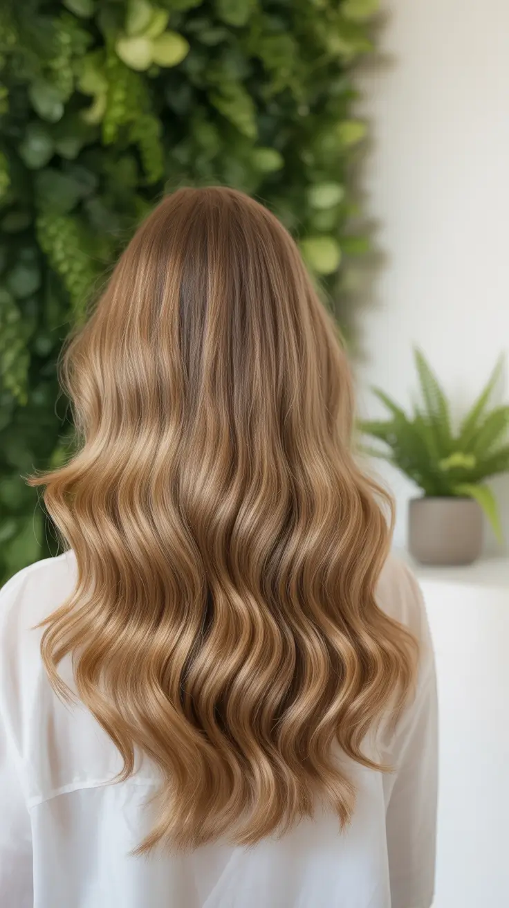 blonde hair color 2026 beach waves in light honey blonde
