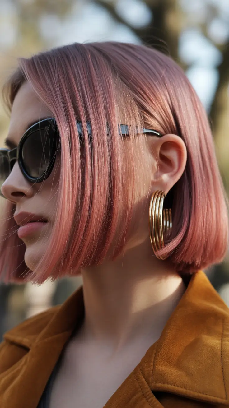 blonde hair color 2026 blush blonde bob