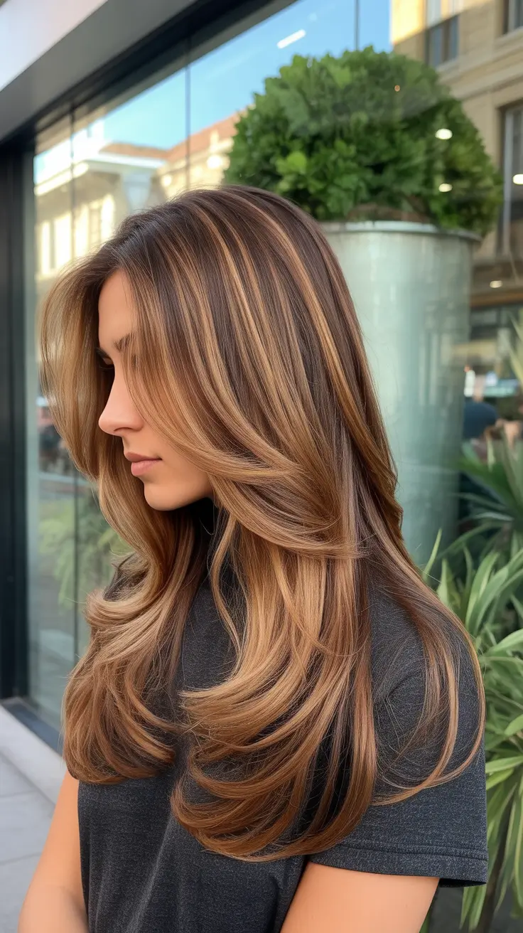 brown hair colors 2026 Honey Melt Volume