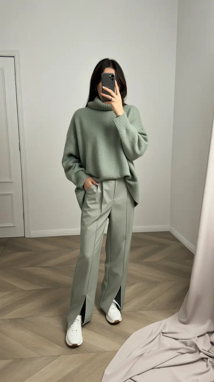 casual outfits for women 2026 Muted Sage Serenity