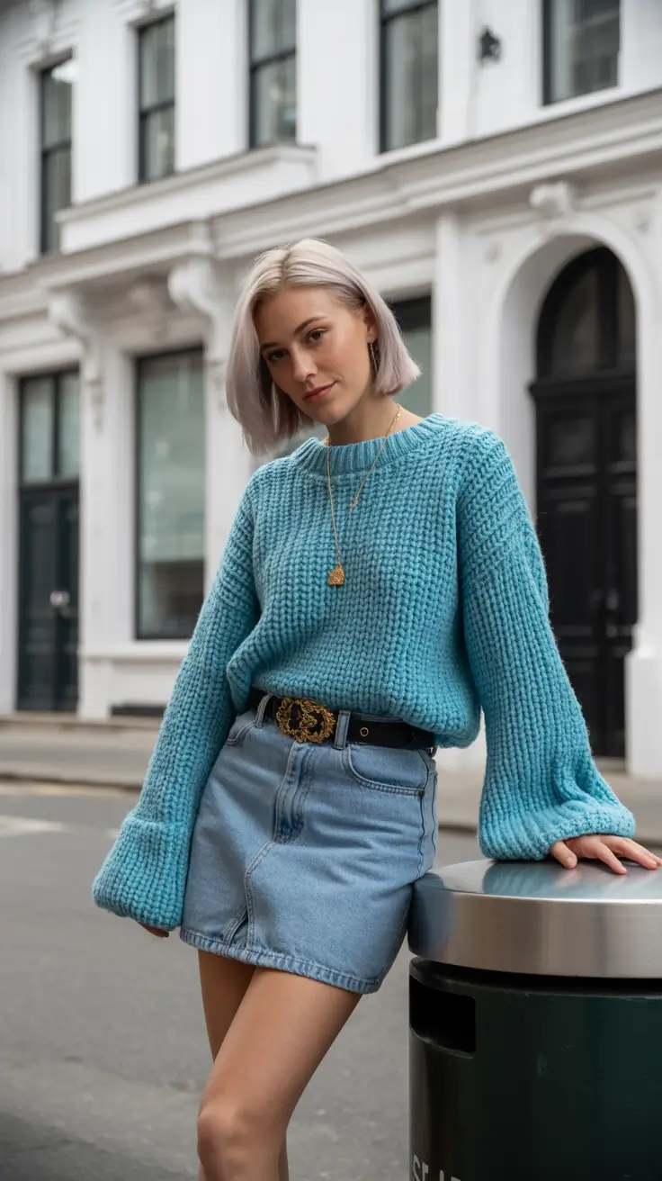 casual outfits for women 2026 Soft Blue & Denim Poise