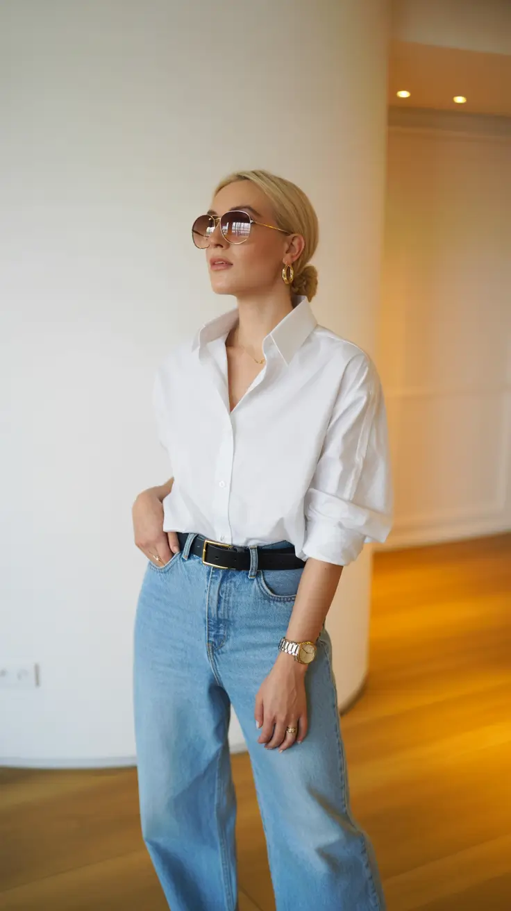 casual-outfits-for-women-2026 Modern Retro Denim Revival