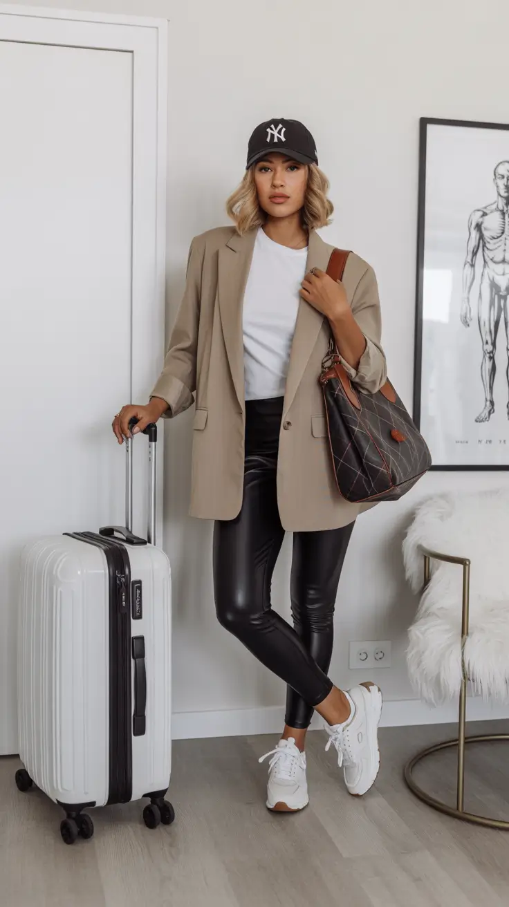 Travel outfits 2026 - Modern classic airport look