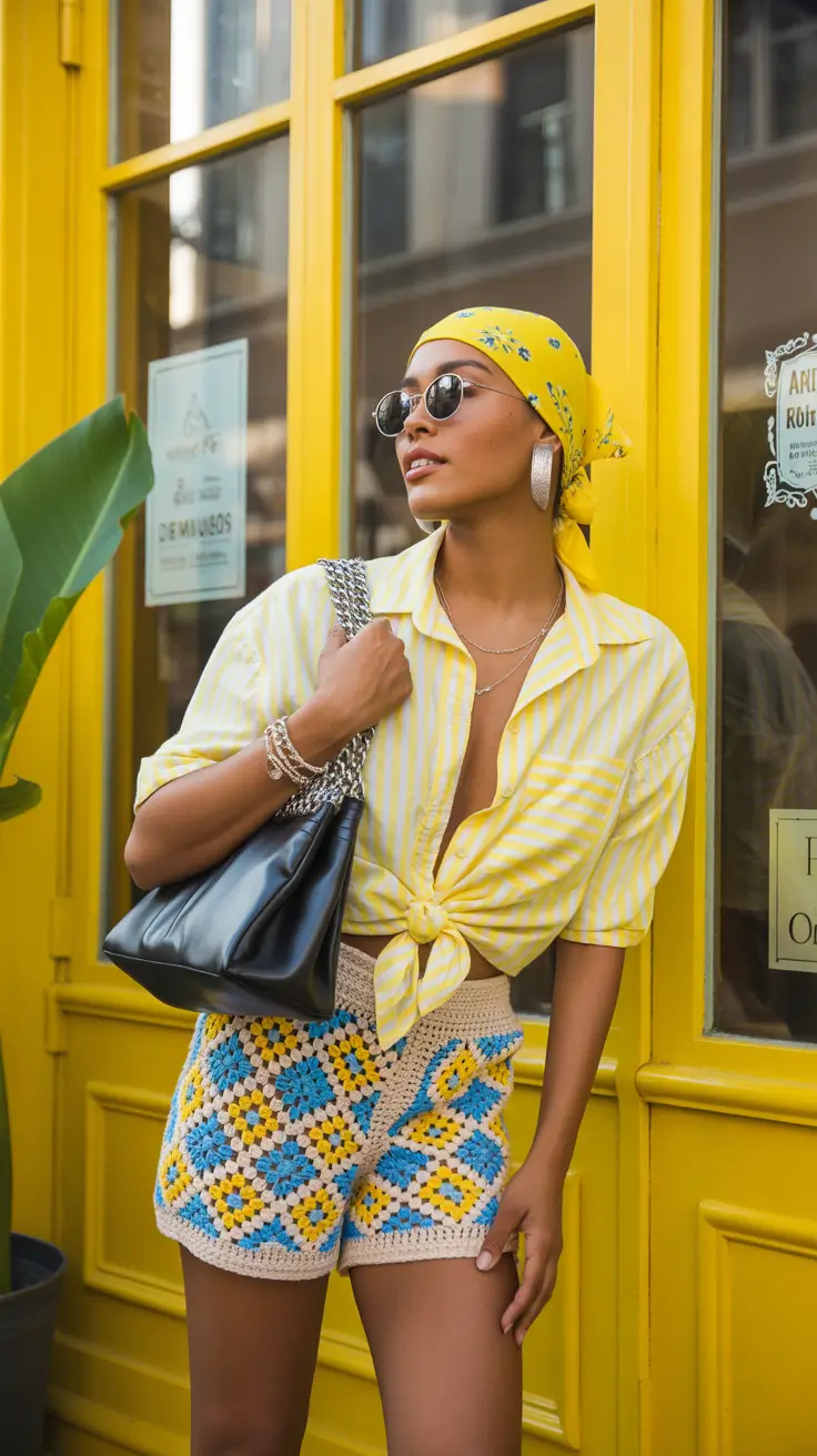 travel outfits 2026 - Bright and Playful: A Yellow Pop for City Exploration