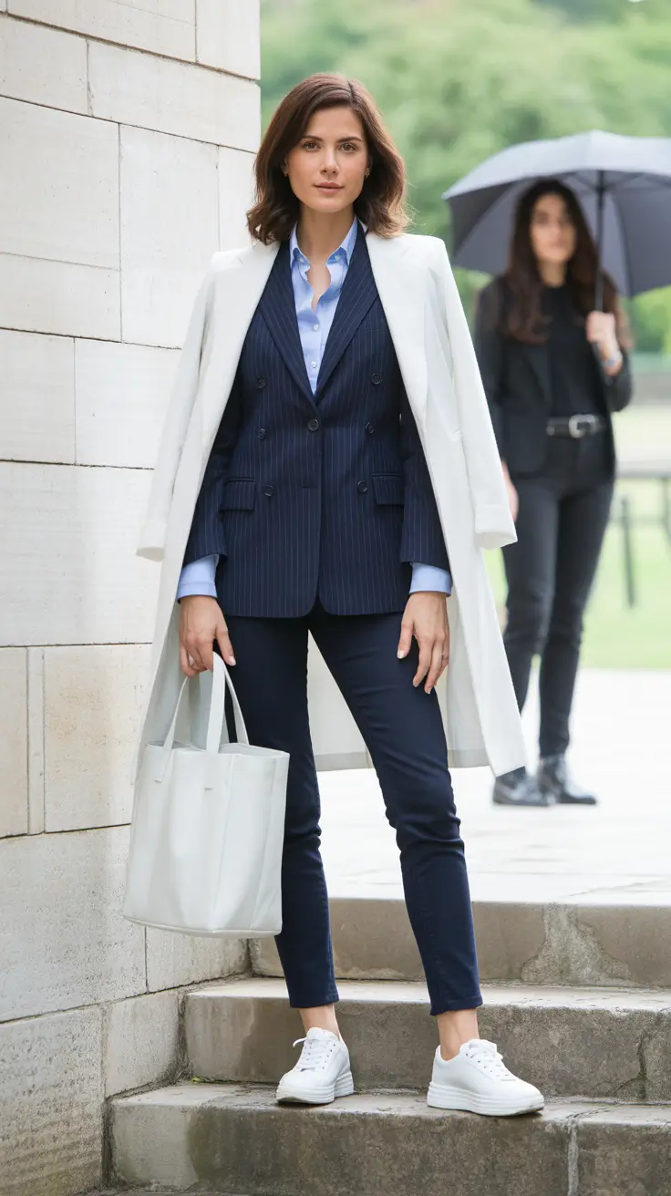 casual work outfits 2026 Refined City Balance