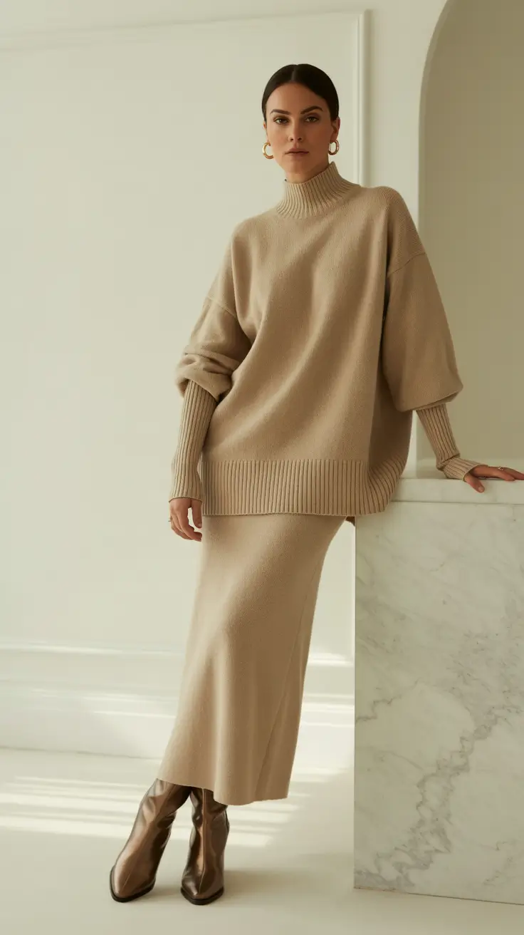 casual work outfits 2026 Neutral Luxe Comfort