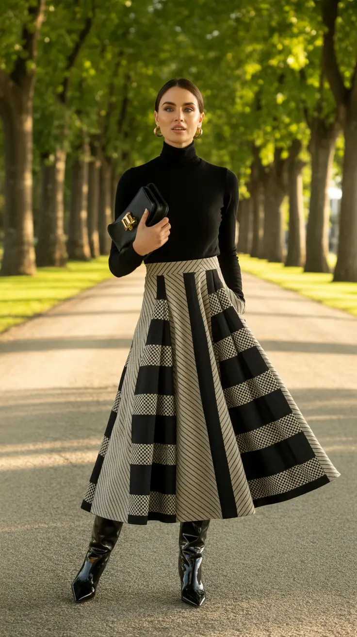 casual work outfits 2026 Classic Lines with a Twist