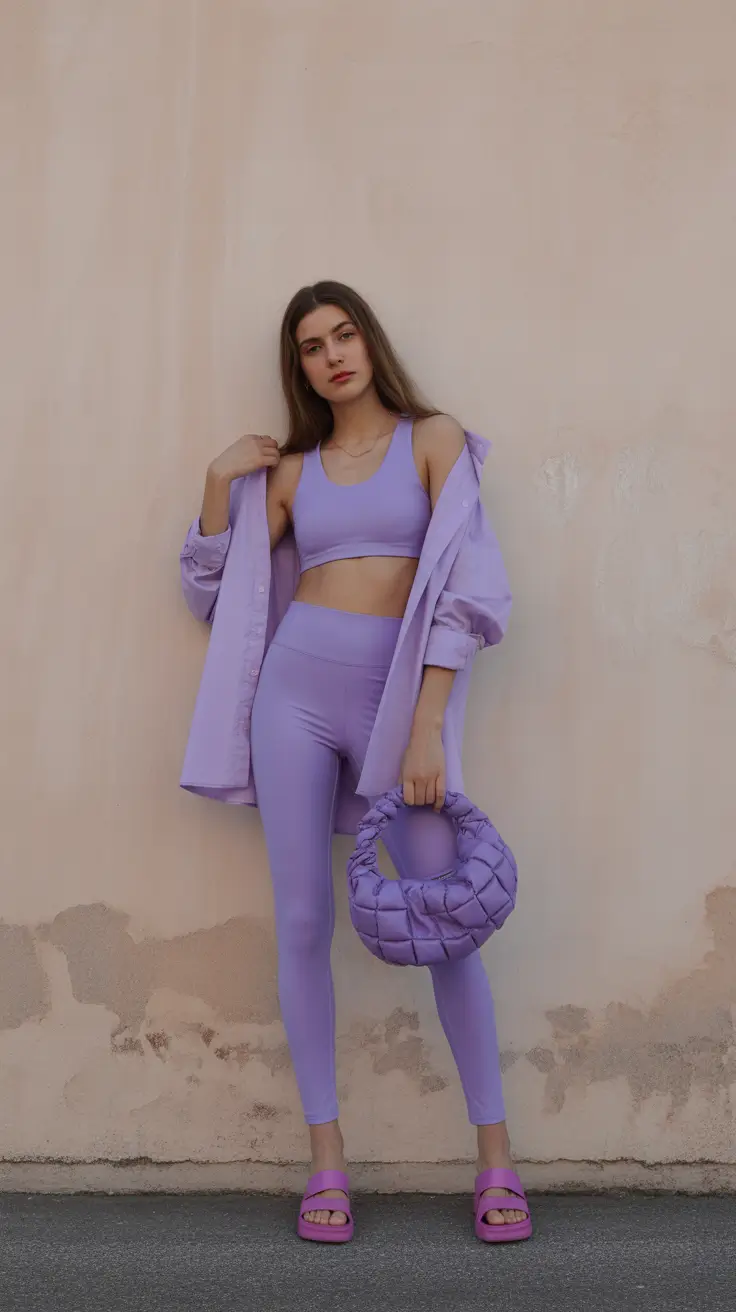 legging outfits 2026 Playful Monochrome Energy