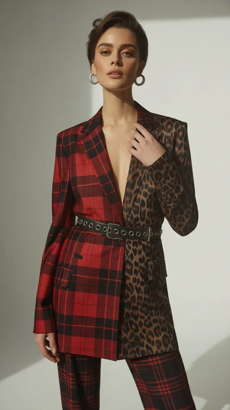 going out outfits 2026 Plaid Meets Wild