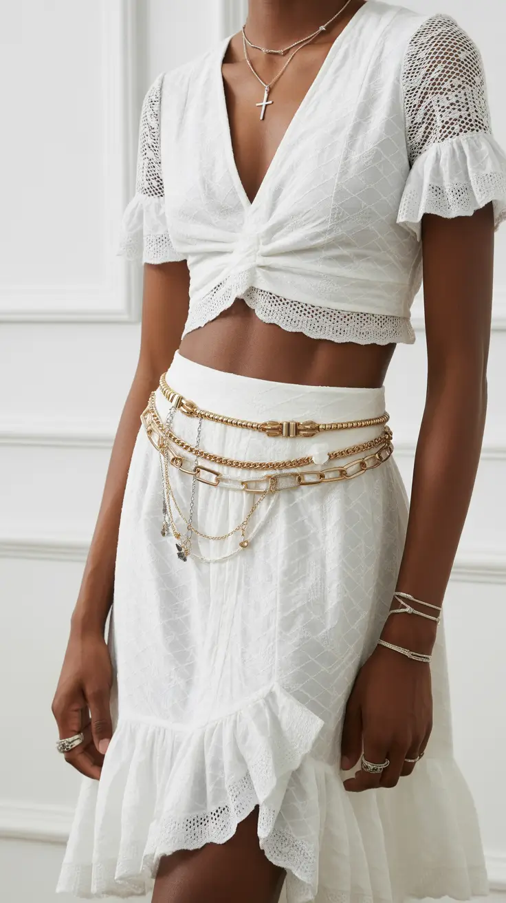 Elegant skirt outfits 2026 White Whispers