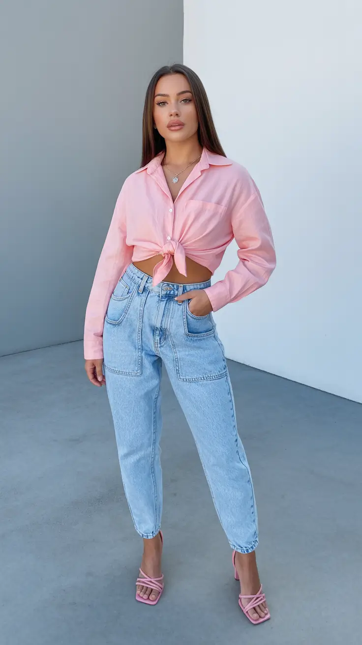 mom outfits 2026 Soft Pink Ease