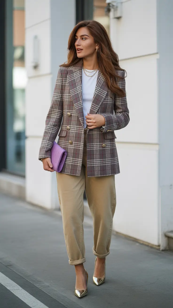 mom outfits 2026 Preppy Revival with a Boho Twist