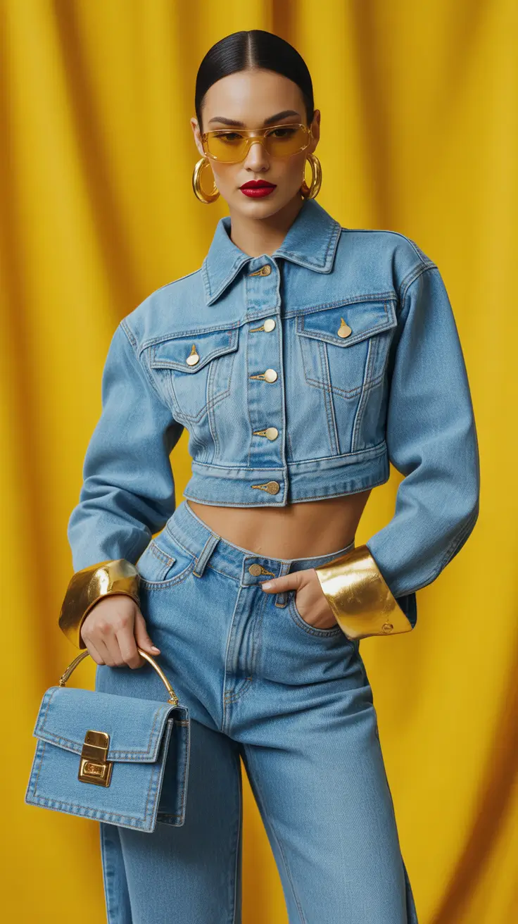 mom outfits 2026 Gilded Denim Dream