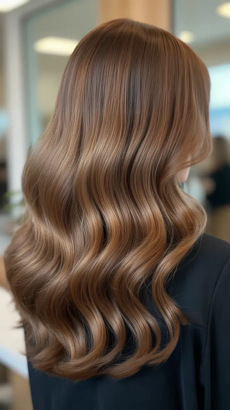 hair color 2026 Velvet Light Brown Waves
